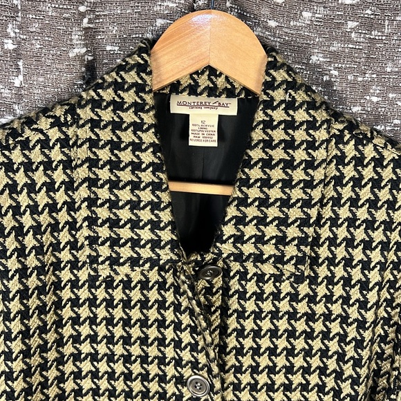 Monterey‎ Bay Houndstooth Knit Blazer Jacket - Picture 4 of 8
